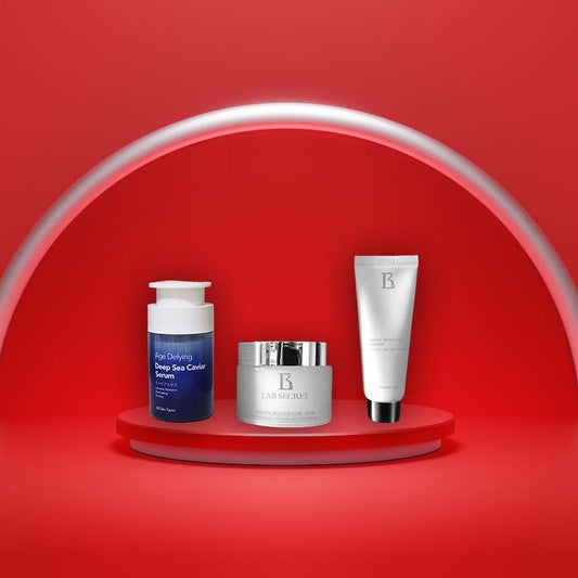 Lab Secret™ - Arbutin Brightening Cleanser +AGE DEFYING Caviar Serum + Arbutin Moisturizing Cream